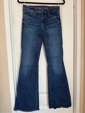 American Eagle Outfitters Dark Blue Flared Jeans